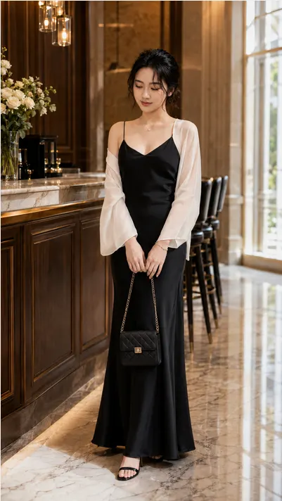 Đầm lụa 2 dây tô châu TN3181