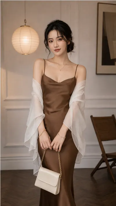 Đầm lụa 2 dây tô châu TN3181