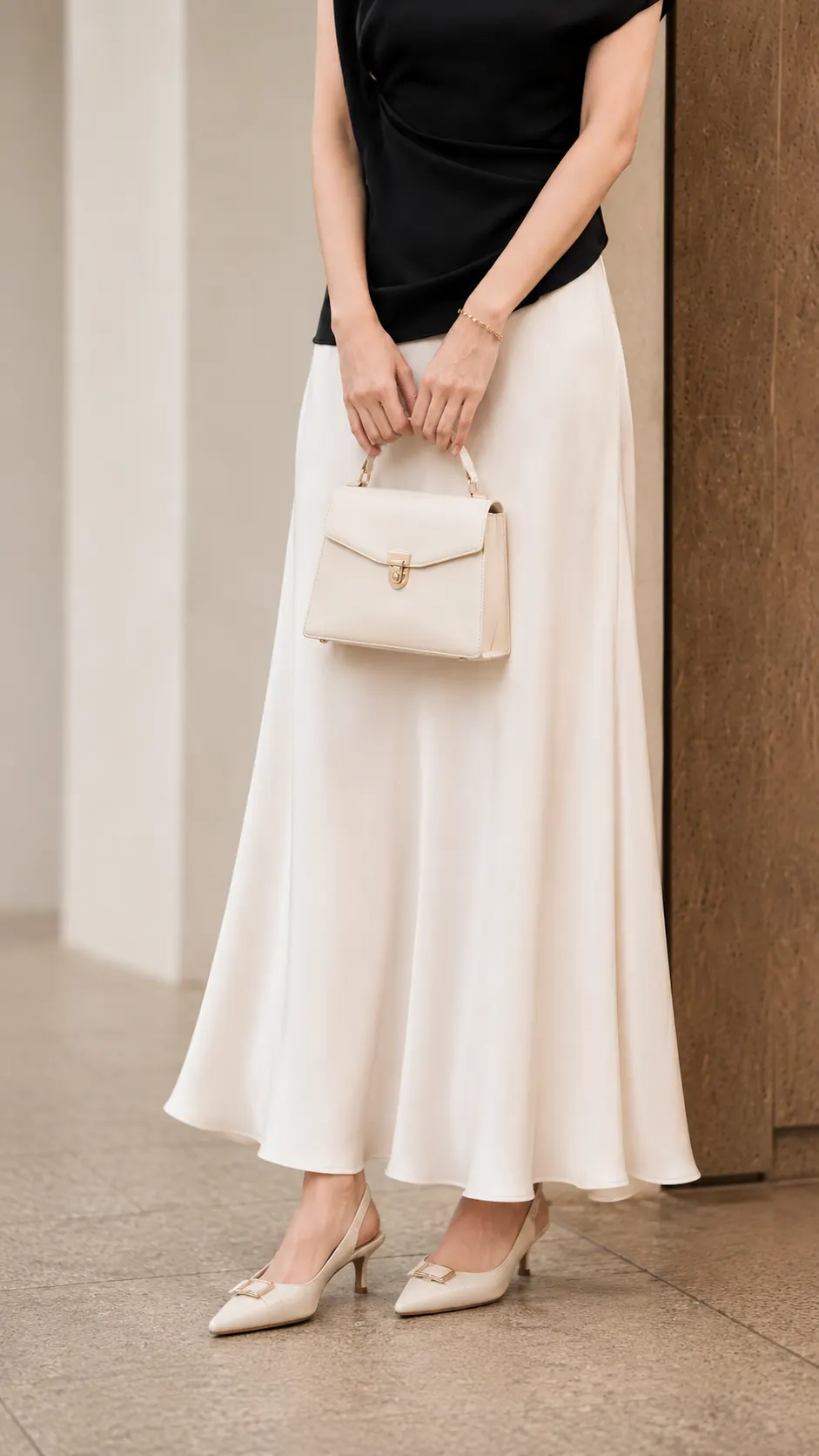 Chân Váy Lụa Trơn TN3260