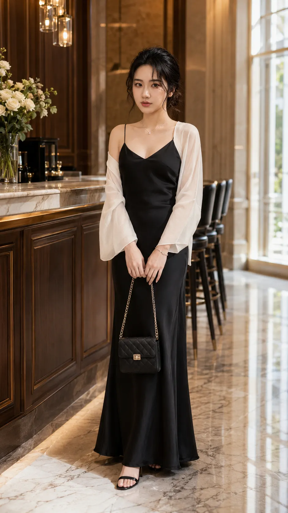 Đầm lụa 2 dây tô châu TN3181
